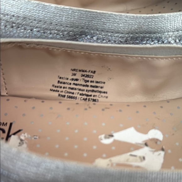 Nordstrom Rack Remma Bow Shimmer Ballet Flats Shoes - Picture 3 of 10